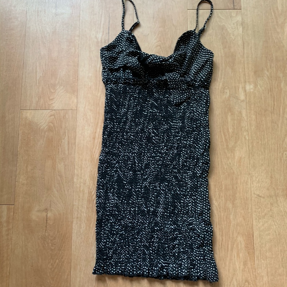 Polka dot mini dress